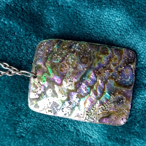 Antique/Vintage abalone necklace - Picture 3 of 5